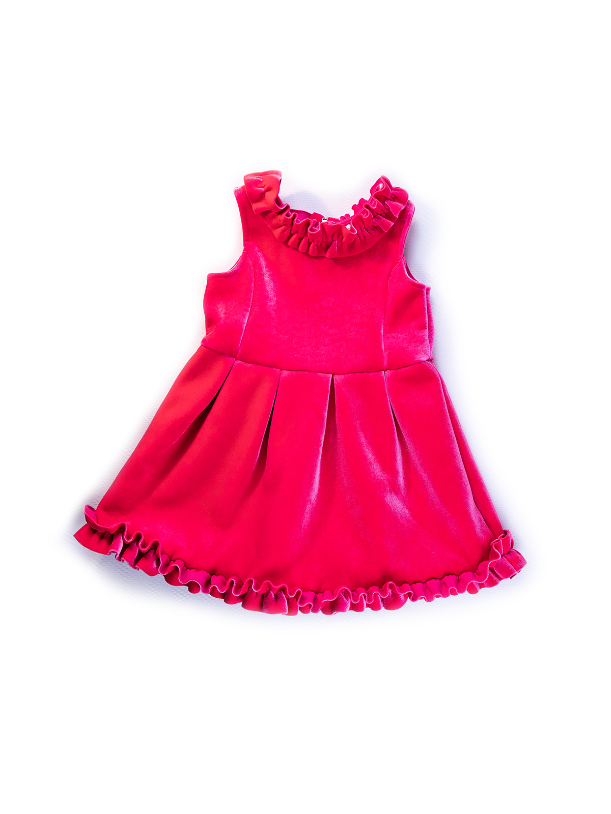 Genuine Kids Bright Pink Ruffled Dress