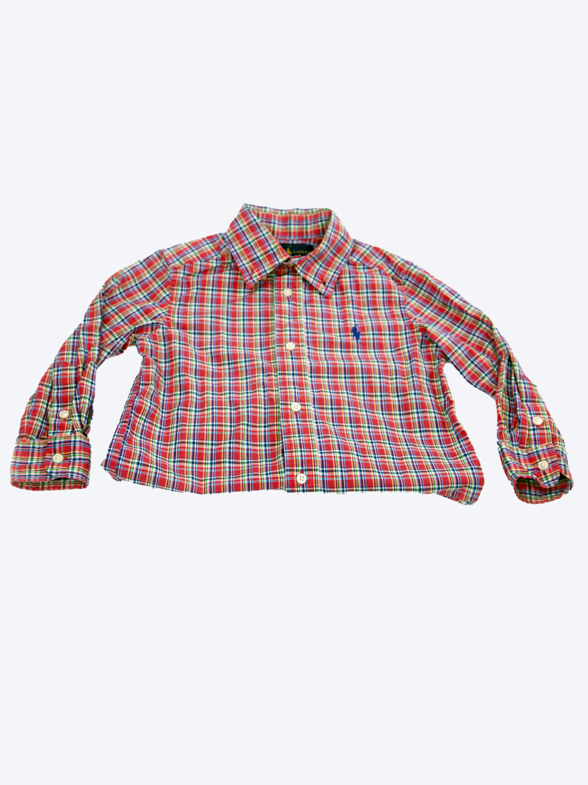 Ralph Lauren Classic Plaid Button-Down Shirt